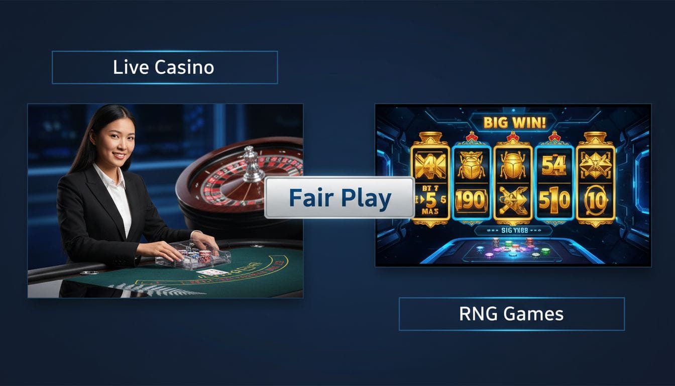 Live Dealer and Random Number Generator