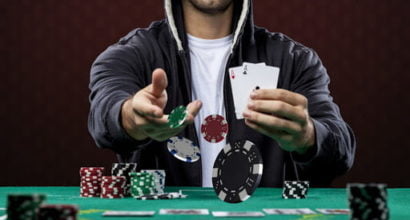 a man gambling