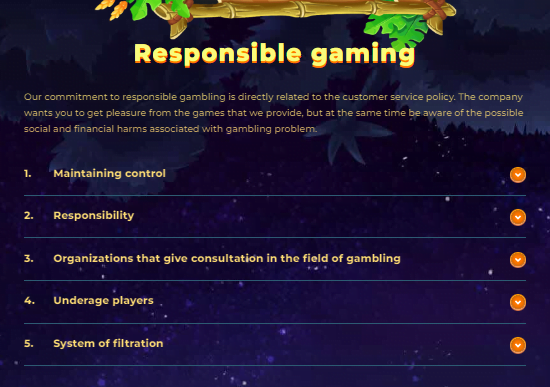 Wazamba Responsible Gaming